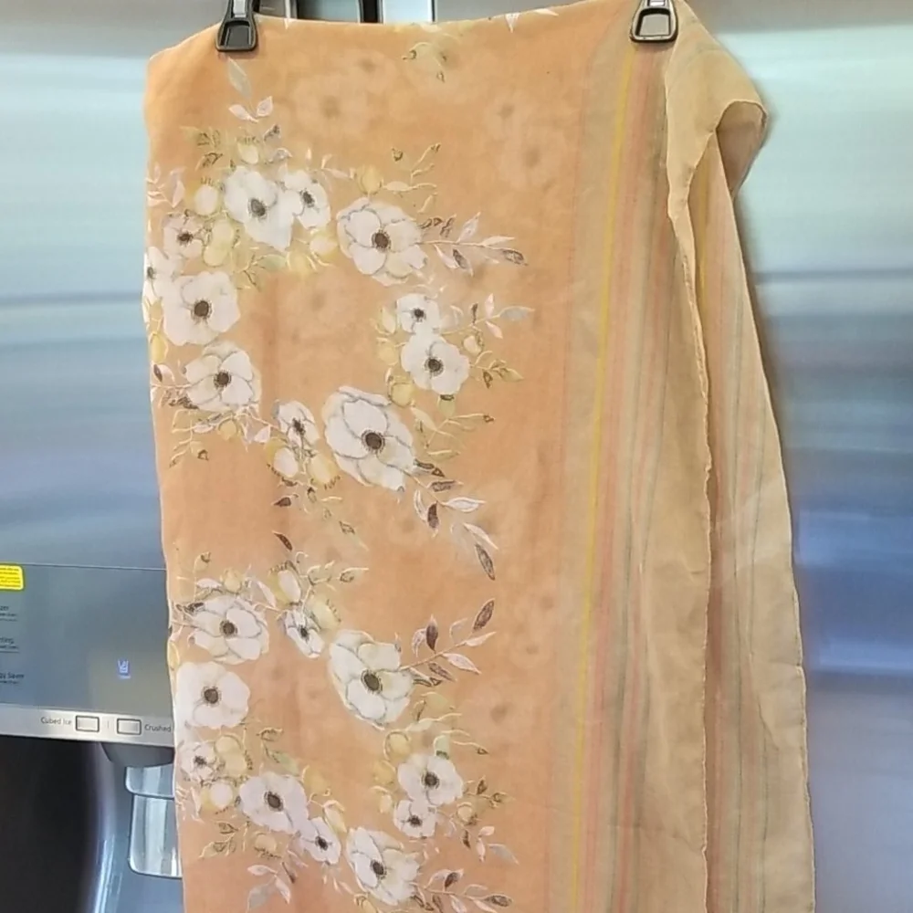 💕MONSERAT DE LUCCA💕 Floral Chiffon Scarf